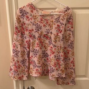 Flirty Festival Top -princess cut, flared bracelet length sleeves